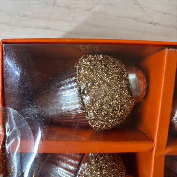 Martha Stewart Open Box Fall Decorative Faux Gold Acorns Set of 6 - Picture 2 of 4
